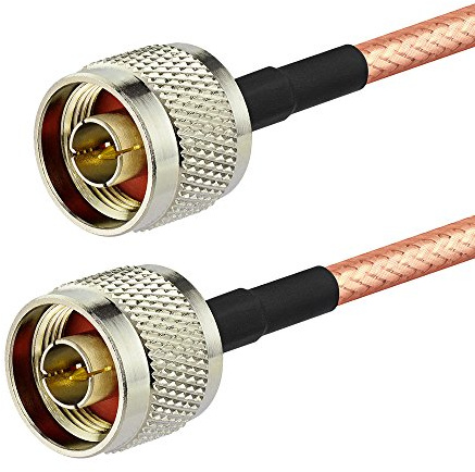 Eightwood N Stecker auf N Stecker Koaxialkabel RG400 Low Loss Koaxialkabel 30cm für 4G LTE Antenne WiFi Antenne Router Yagi Antenna Lora Amateurfunk