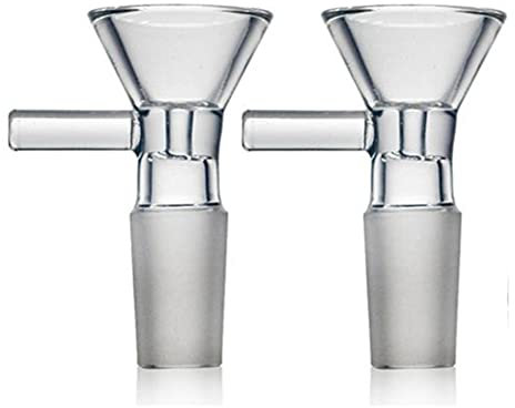 RORA 18.8mm Clair Verre Bong 14.4mm et waterpipes narguilé Smoking Bong Bowl barboteur en Cendres en Verre - Chef (18.8mm Joint Size-B)