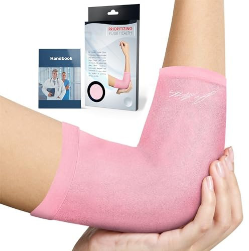 Dr. Arthritis Von Ärzten Entworfen, Ellenbogenbandage Tennisarm mit Kompression, Bandage Ellenbogen, Verstellbare Bandage, Ellenbogenschoner mit Hohem Kupfergehalt, Pink, L