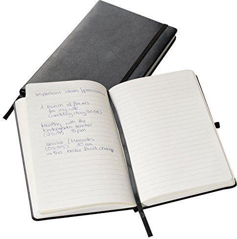 Notizbuch / A5 / 160 Seiten / Farbe: schwarz