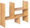 SONGMICS OFS45NL - Organizador de Escritorio Modular de 3 Formas, Almacenamiento de Escritorio Ajustable para Ahorrar Espacio, pequeña decoración de Biblioteca, para Oficina, Cocina y baño, bambú