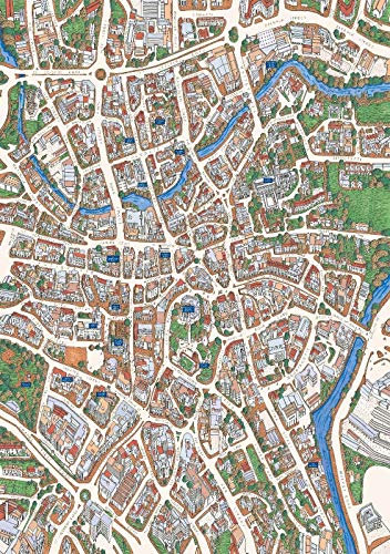 Norwich Street Map 1000 Piece Jigsaw Puzzle 690mm x 480mm (jg)