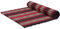 livasia Rollmatte XXL breit Doppelbett - 200x145x4,5cm - Gästebett Gästematratze 2 Personen mit Muster, Reisebett für Kofferraum und outdoor, Thaimatte Kapok Garten und Balkon (Schwarz/Elefanten)