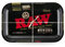 RAW Vassoio nero grezzo piccolo, in metallo, 27,5 cm x 17,5 cm