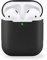 MyGadget Estuche de Silicona Suave Compatible con Auriculares Apple Airpods 1 y 2 Generación - Funda Protectora para Auricolares - Case Anti arañazos - Negro