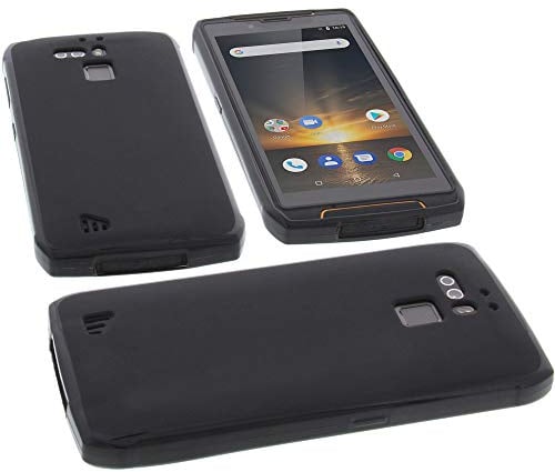 foto-kontor Hülle kompatibel mit Cubot Kingkong 3 Tasche Gummi TPU Schutz Handytasche schwarz