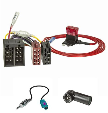tomzz Audio 7015-007 Radio Adapter Kabel Set kompatibel mit Ford KA RU8 ab 2009-2017 auf ISO Norm einfacher Zündplusabgriff über Sicherung für Fahrzeuge mit Can-Bus