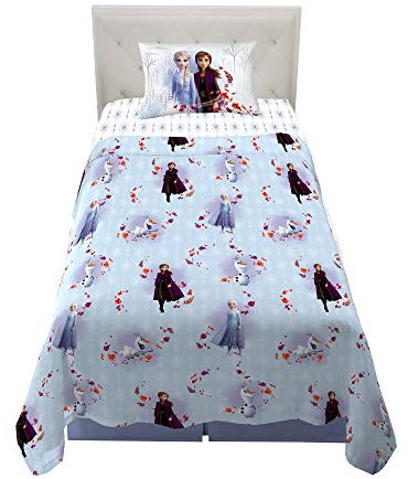 Kitchen Designers Franco Kinder-Bettwäsche-Set, superweich, Mikrofaser, 3-teilig, für Doppelbett, Disney Die Eiskönigin 2