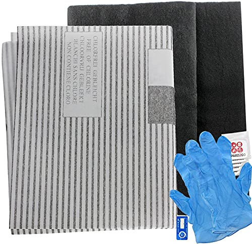 SPARES2GO Grease Filter Kit compatible with Cooke & Lewis Cooker Hood Recirculating Kitchen Extractor Vent Fan (1 x Grease Filter, 1 x Carbon Filter + 5 Fresheners)