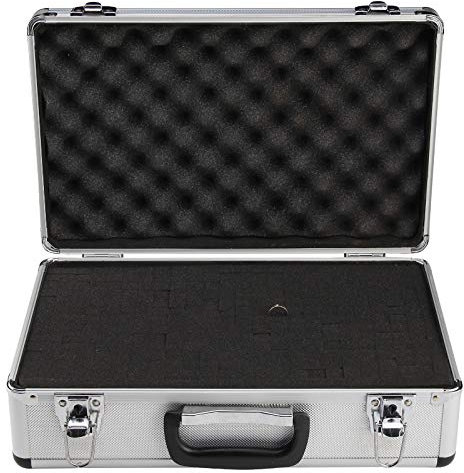 Youyijia Flight Case Large Hard Aluminium Flight Case Lockable Key Camera Storage Box 400x240x125 mm