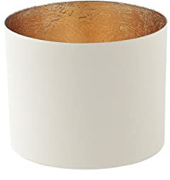 Gift Company [MM] [W] Chennai, Windlicht L, weiß/Gold