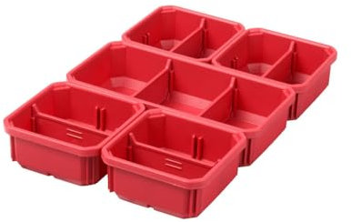 Milwaukee PACKOUT 4932478301 Boxes for Organiser Slim (5), Multi-Coloured