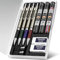 Nicpro 2mm Druckbleistifte Set, 4 Stücke Fallminenstift Metall Mechanische Bleistifte 2,0 mm,3 Dosen Bleimine (HB 2B Farben), Radiergummis, Anspitzer für Schreiben Zeichnen