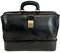 Modarno Doctor Beutel Leder Medizinische Tasche Damen Herren Tasche Retro Leder Medizinische Tasche Vintage, Schwarz