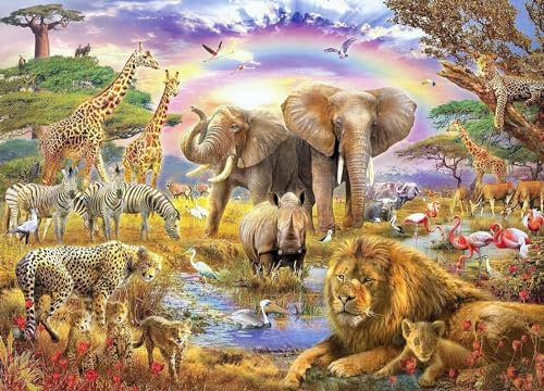 CHengQiSM Wild Animal Jigsaw Puzzle 1000 Teile für Erwachsene - Hard Impossible Adult Puzzle - Home Room Decoration (70.0 cmx 50.0 cm)