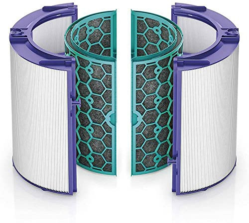Replacement HEPA Filter for Dyson HP04 TP04 DP04 Air Purifier Sealed Two Stage 360° Filter System Pure Cool Purifier Fan Glass HEPA Filter & Activated Carbon Filter