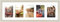 Americanflat Portafoto da Parete Multiplo da 20,3x60,9 cm, Color Legno Chiaro - Per Cinque Foto da 10x15,2 cm in Orizzontale o in Verticale - Porta Foto Multiple da Parete in Vetro Infrangibile