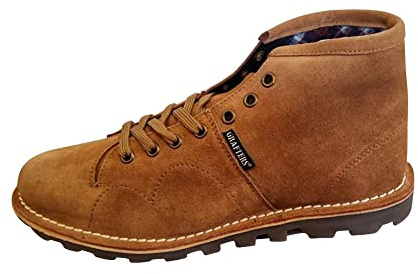 Grafters Original Unisex Tan Monkey Boots Size 6