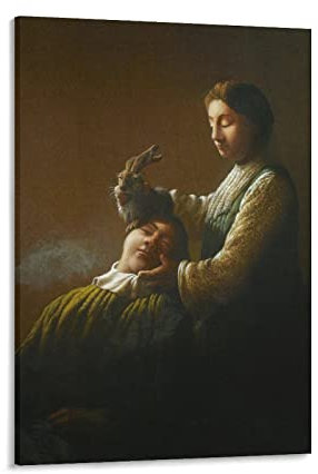 SHENGJIU Künstler Michael Sowa Poster Gemälde Leinwand Poster Wandkunst Bild Drucke Hängende Foto Dekor Home Poster Kunstwerke 61 x 7,6 cm