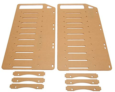 Zunate DIY 3,5-Zoll-Festplattenhalterung, mehrschichtige Acryl-Festplattenhalterung mit präzisem Montageloch, Festplattenregal, feste Unterstützung für 3,5-Zoll-Festplatten und (10 Schichten)