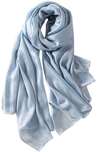 prinfantasy Damen Schal & Tuch für Sommer - Elegantes Halstuch mit Blumenkleid und Fransen - Warme, Weiche Baumwolle Stola - Partner Geschenk M2006