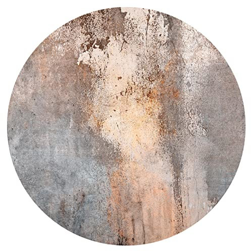 murando runde Fototapete selbstklebend Betonoptik 230x230 cm Tapeten Wandtapete XXL Moderne Wanddeko Design Wand Dekoration Wohnzimmer Schlafzimmer Büro Flur Steinoptik Steinwand