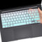 Keyboard Cover for ASUS Vivobook S5402 K3402 S3402 M1402 M1405 TN3402 14 Inch Laptop Ultra Thin Protective Keyboard Skin US Layout (Not fit K3400 M3401)-OmbreMint