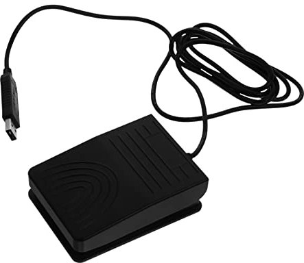 Hemobllo Pédale de Sustain USB par Commande Au Pied Unique pour Pédale D'ordinateur Commande Au Pied de Jeu USB Résistance Minimale