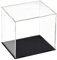 Top-Vigor Acryl Klare Vitrine –30 x 25 x 30cm Staubdichte Schutz Aufbewahrungsbox Zum Zusammenbauen – Präsentationswürfel Für Figuren Spielzeug Sammlerstücke Hausaufbewahrung