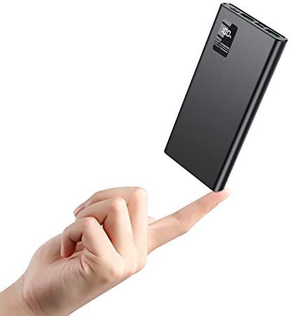 Power Bank 12000mAh,Powerbank klein Aber stark (USB C Output & Input) 3A Externer Handyakkus mit Schnellladefunktion,Powerbank Große Kapazität Kompatibel mit iPhone 14 13 12 Samsung Apple Xiaomi