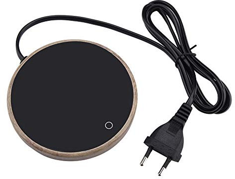 Calentador de café Eléctrico GARMEE - Control de Temperatura Inteligente, 2 Configuraciones de Temperatura - Perfecto para Todas las Tazas - Mantiene las Bebidas Calientes,