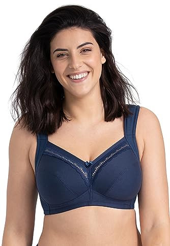 Miss Mary of Sweden Always Non-Wired Bra Flat Cups Blue
