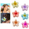 Zixrmor6 Stück Blumen Haarspangen, Niedliche Gelée Farbe Haarklammern ， Große Haarklammer Blume für dickes Haar, starker Halt haarklammer, blumen klammer für Frauen, Mädchen(Flower clip)