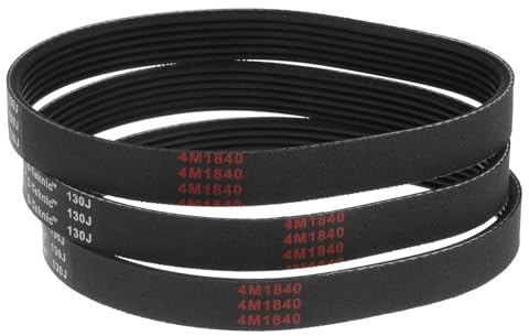 QUARKZMAN 3 Stück 130J PJ Keilrippenriemen 6 Rippen 13(330,2mm) Länge x 0,55(14mm) Breite x 0,14(3,5mm) Dicke Gummi Poly V Riemen Keilriemen Flachriemen Antriebsriemen Für Rasenmäher
