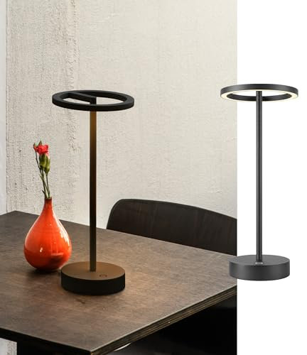 SLV VINOLINA ONE, Tischleuchte, Akku, IP54, 2700K, TOUCH, schwarz