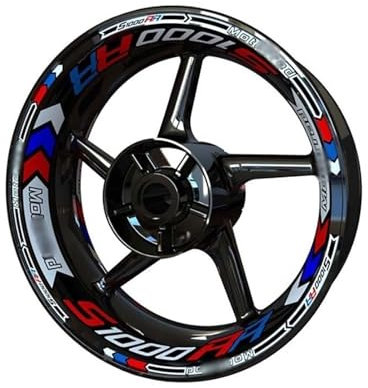 Motorrad Aufkleber Für S1000RR Für S 1000 RR Rad Aufkleber Motorrad Aufkleber Felge Aufkleber Felgenaufkleber (Color : 15)