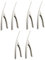 ABOOFAN 6 Piezas 304 pelador de gambas pelagambas pelador de Langostas Herramienta de Cocina de mariscos Dispositivo de mariscos Dispositivo pelador de camarones Acero Inoxidable