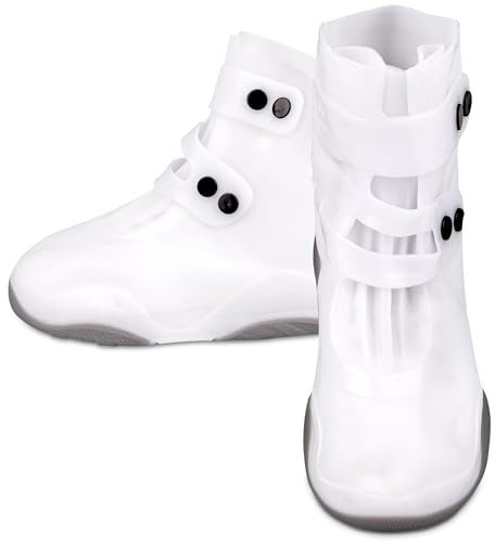 SULPO Wasserdicht Schuhüberzieher - Rutschfest Überzieher Schuhe - Wiederverwendbare Überschuhe - Schuhüberzieher Mehrweg - Regenüberzieher Schuhe - Regenschutz Schuhe - Fahrrad Regenschutz