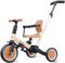 newyoo Kleinkinder-Dreirad mit Schiebegriff, Kleinkinderfahrrad,Geburtstagsspielzeug für Jungen und Mädchen, 5-in-1-Kinderdreirad