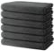 6 er Set Handtücher 40x70 cm | Kleine Gästehandtücher | Frottee Weich & Flauschig | 100% Baumwolle | 500g/m² | Badetuch Handtuch Klein für Gäste | Oeko-Tex | Ôhm | Grau