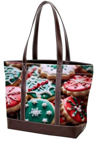 YTYVAGT Geldbörsen für Damen,Tragetasche für Damen,Handtaschen für Damen,Verschiedene Keks Lebensmittelmuster