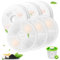 Filtre Fontaine Eau Chat, Lot de 6 Filtres de Rechange pour Fontaine à Chat 3L Filtre à Charbon Actif et Résine échangeuse d'ions Compatible avec la Fontaine à Eau 3L Flower Cat Water Fountain