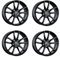 4x Rial Felgen Alufelgen X12 7.0Jx17 ET47 5x112 metal-grey kompatibel mit MINI/BMW Countryman Clubman One Cooper One Cooper