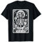 Tarot Karte The Cat Lady Skelett Katzen Mama Tarot Karten T-Shirt