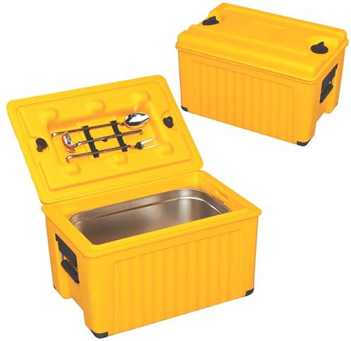 Thermobox - Warmhaltebehälter Essen, Nicht mit Styroporbox zu vergleichen, GN-Box Ausführung mit Speisetransportbehälter - Ideal als Speisetransportbox (Thermobox 300: 20 cm- 32.5 cm- 53 cm)