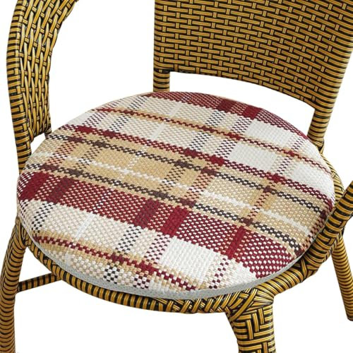 Sitzkissen Stuhl Rund， Stuhlkissen 30/35/40/45/50 Memory Foam、Stuhlkissen Rund, Sitzkissen Rund Bodensitzkissen FüR Balkon(@32,16in/40cm)