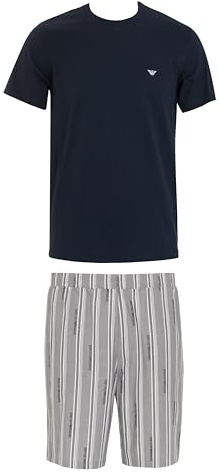 Emporio Armani Herren Logo Pattern Woven Pajamas Pyjamaunterteil