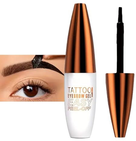 Augenbrauentattoo Peel Off - Peel Off Tattoo Brow Gel | Augenbrauentönung Peel Off | Temporäre Augenbrauentönung Transferfest für natürliches Augenbrauen-Make-up