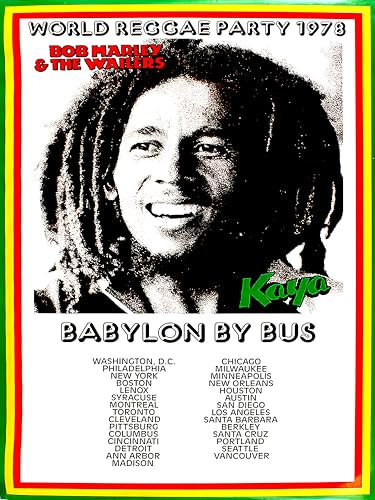 Bob Marley and The Wailers World Reggae Party 1978 Poster cm 30 x 40 cm