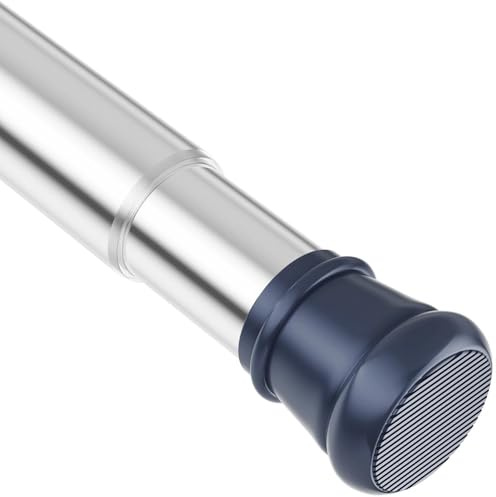 Aste Per Tende Senza Forare Bacchette Per Tende Per Bagno Finestre Bastone a Pressione Per Tenda Estensibile Bacchette Tende Argento 83-160CM